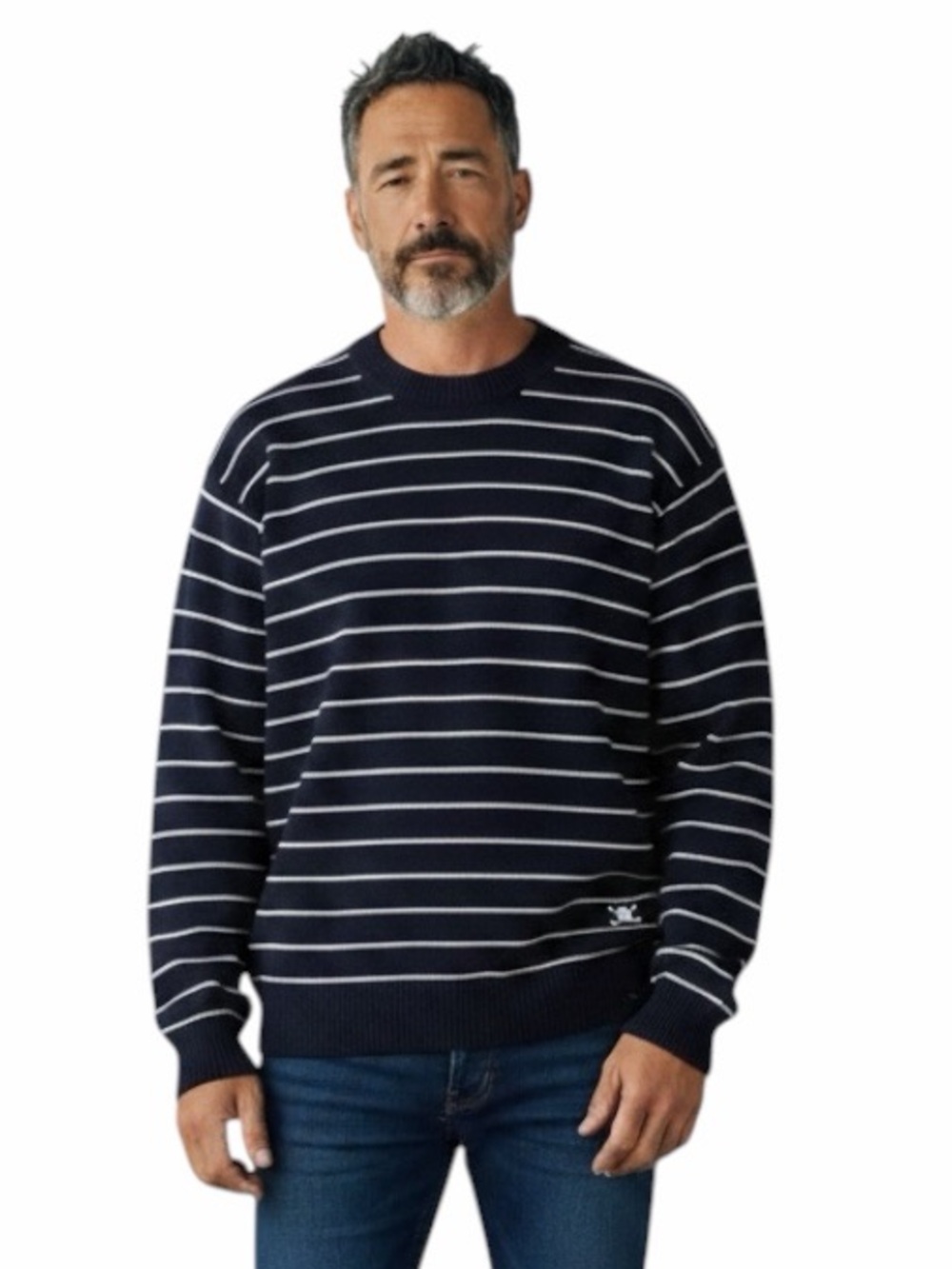 Vintage 100% Cotton Hunt Club Sweater Mens Long Sleeve Knit Casual